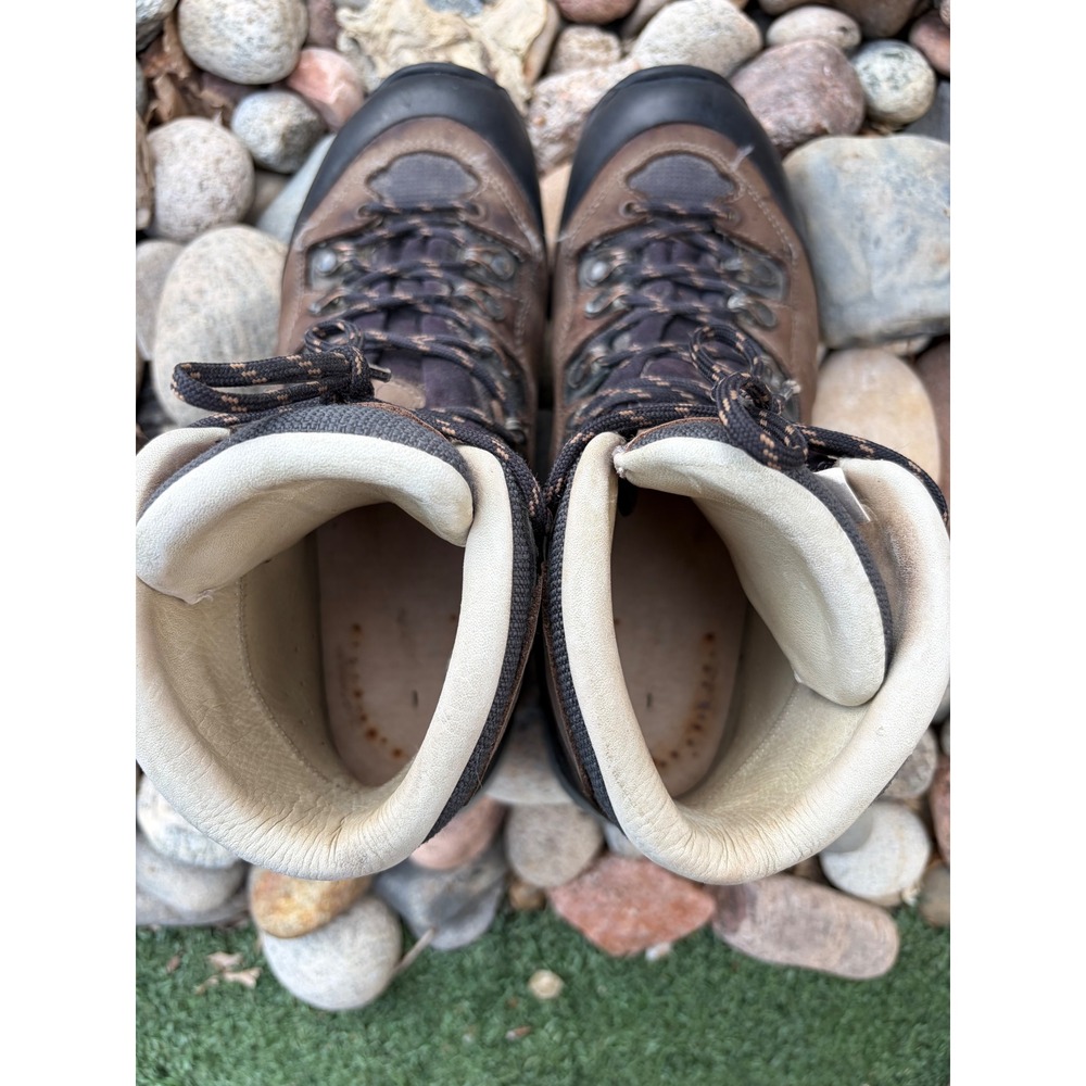 Lowa Catalan LL Mens Hiking Boots Brown Leather Mid Top Made in Germany Size 8 - Picture 9 of 12